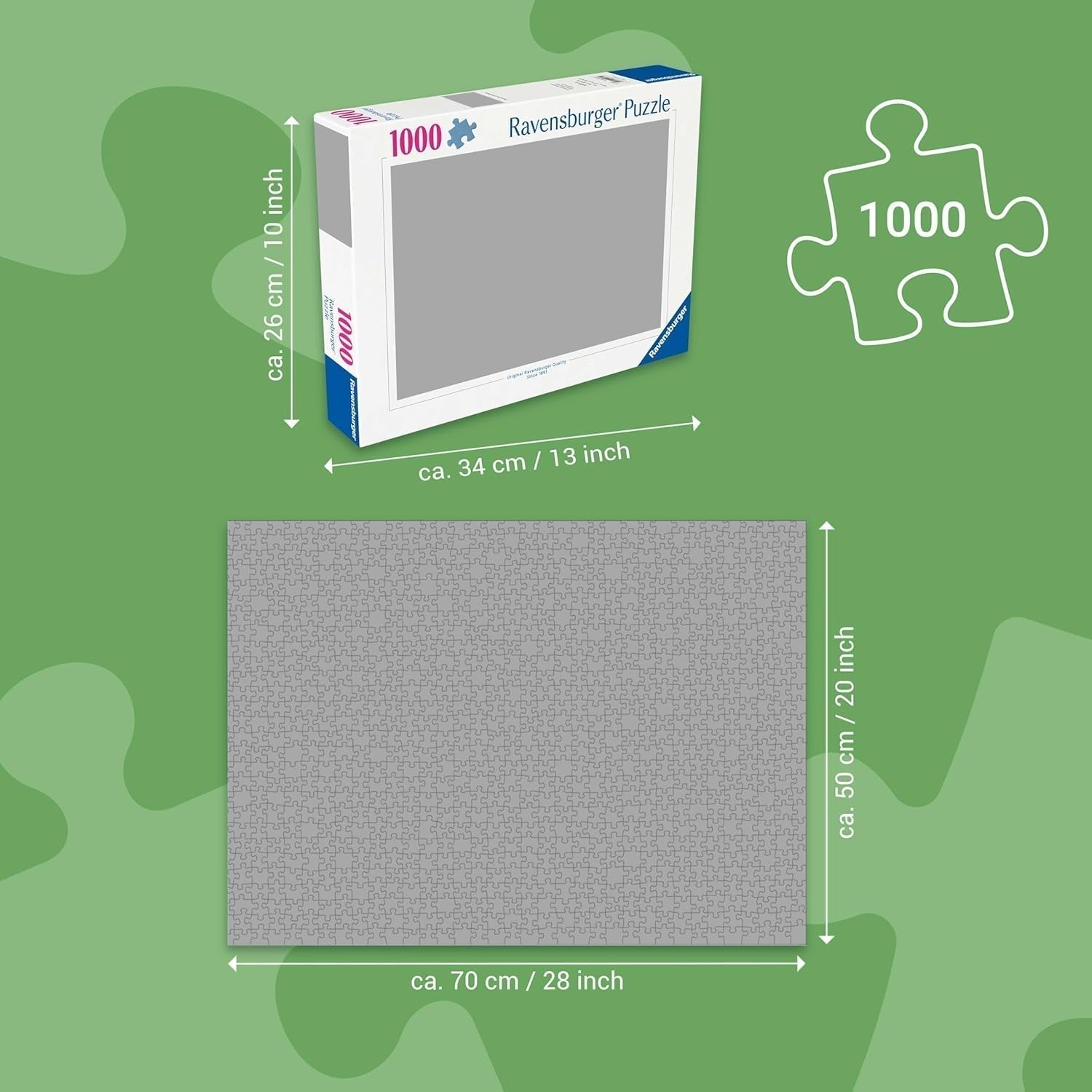 Ravensburger Puzzle 12000690 - Zachód słońca nad Amrum - 1000 elementów puzzle dla dorosłych i dzieci od 14 lat, puzzle na plaży Morza Północnego Puzzle Naty Shop