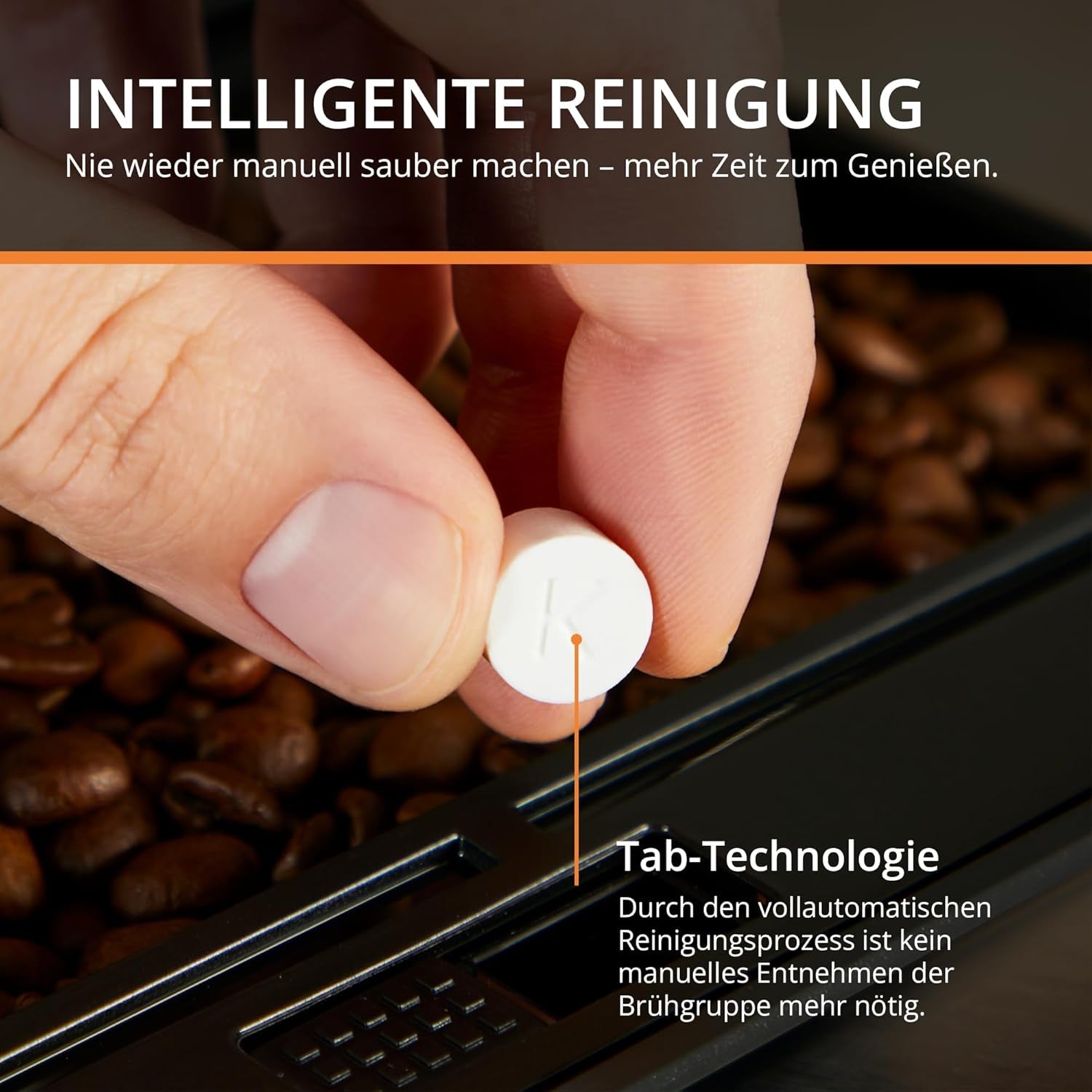 Ekspres automatyczny KRUPS Arabica Picto, kompaktowa konstrukcja, łatwa obsługa, intuicyjne regulowane pokrętło, spieniacz do mleka, funkcja 2 filiżanek, ekspres do kawy, czarny, EA810870
