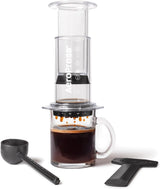 Oryginalny ekspres do kawy i espresso AeroPress, Przenośny ekspres do kawy na poziomie baristy z komorą, tłokiem i filtrami, Szybki ekspres do kawy i espresso