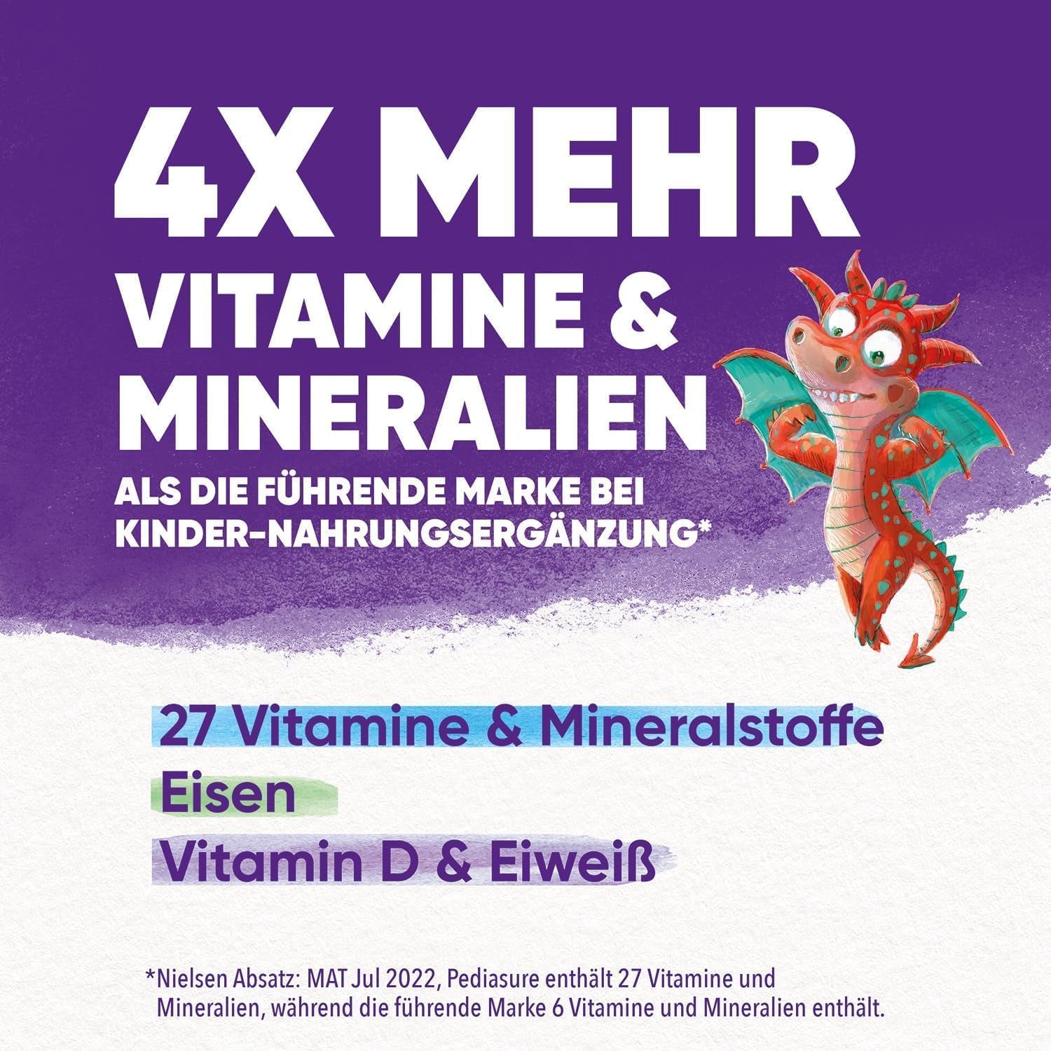 Pediasure Moc Smoka, Suplement diety dla dzieci od 1. roku życia, 27 witamin i minerałów Naty Shop