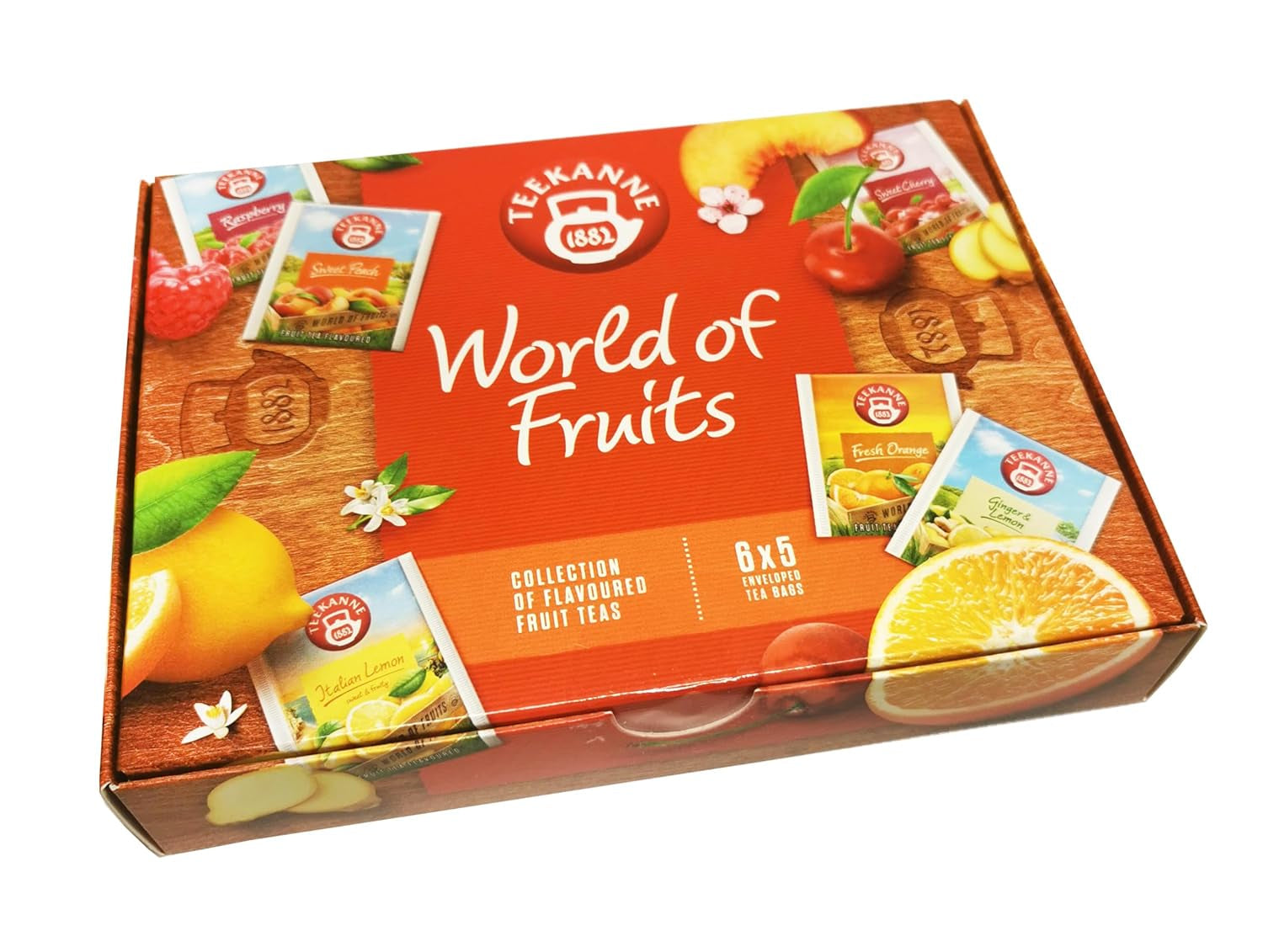 Teekanne World of Fruits (NOWA EDYCJA) - Pudełko z wyborem herbat owocowych - 6 smaków * 5 torebek