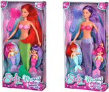 Simba 105734162001 105734162 - Steffi Love The Twin Mermaids / dwa warianty / Steffi jako syrenka / z dwiema małymi syrenkami / modna lalka / 29 cm, dla dzieci od 3 lat