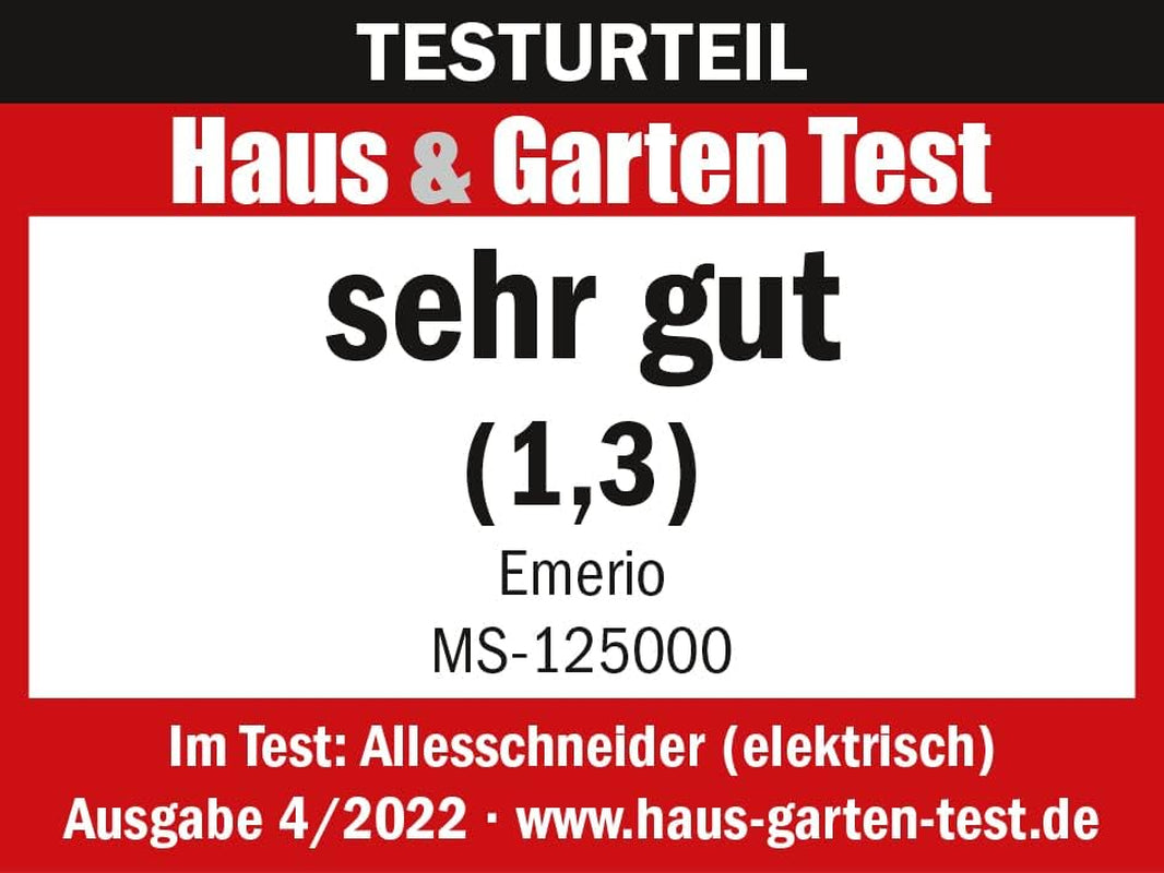Krajalnica uniwersalna Emerio „Made in EU” MS-125000, ostrze ze stali nierdzewnej wyprodukowane w Niemczech, regulacja 0-17 mm, 100 W Niszczarki i krajalnice Naty Shop