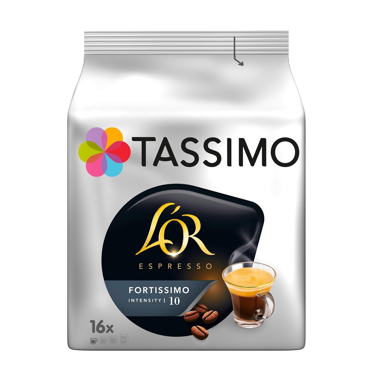 Tassimo Kapseln L'OR Espresso Fortissimo, 5 x 16 saszetek, 80 Kaffeekapseln