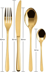 Sambonet 52553G81 - Zestaw sztućców Taste Golden 24 sztuki Kitchen Naty Shop
