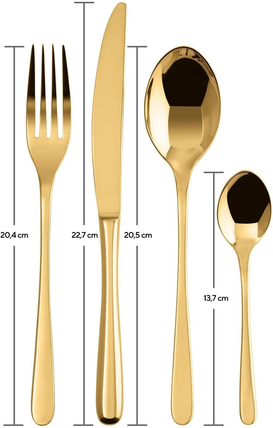 Sambonet 52553G81 - Zestaw sztućców Taste Golden 24 sztuki Kitchen Naty Shop