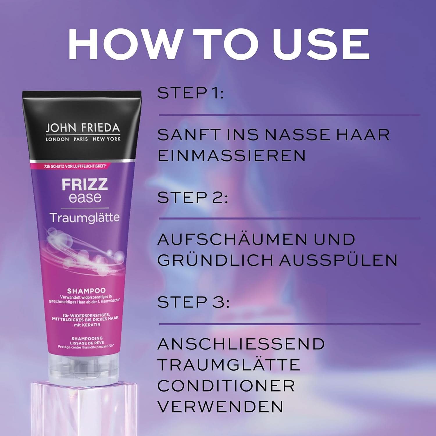 John Frieda - Frizz Ease Dream Wygładzający szampon, 250 ml Pod prysznic i do kąpieli Naty Shop