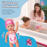 BABY Born Moja pierwsza pływaczka - Lalka 30 cm - Lalka do kąpieli z mechanizmem obrotowym, wodoodporna - Działa bez baterii - Odpowiednia dla dzieci od 1 roku życia