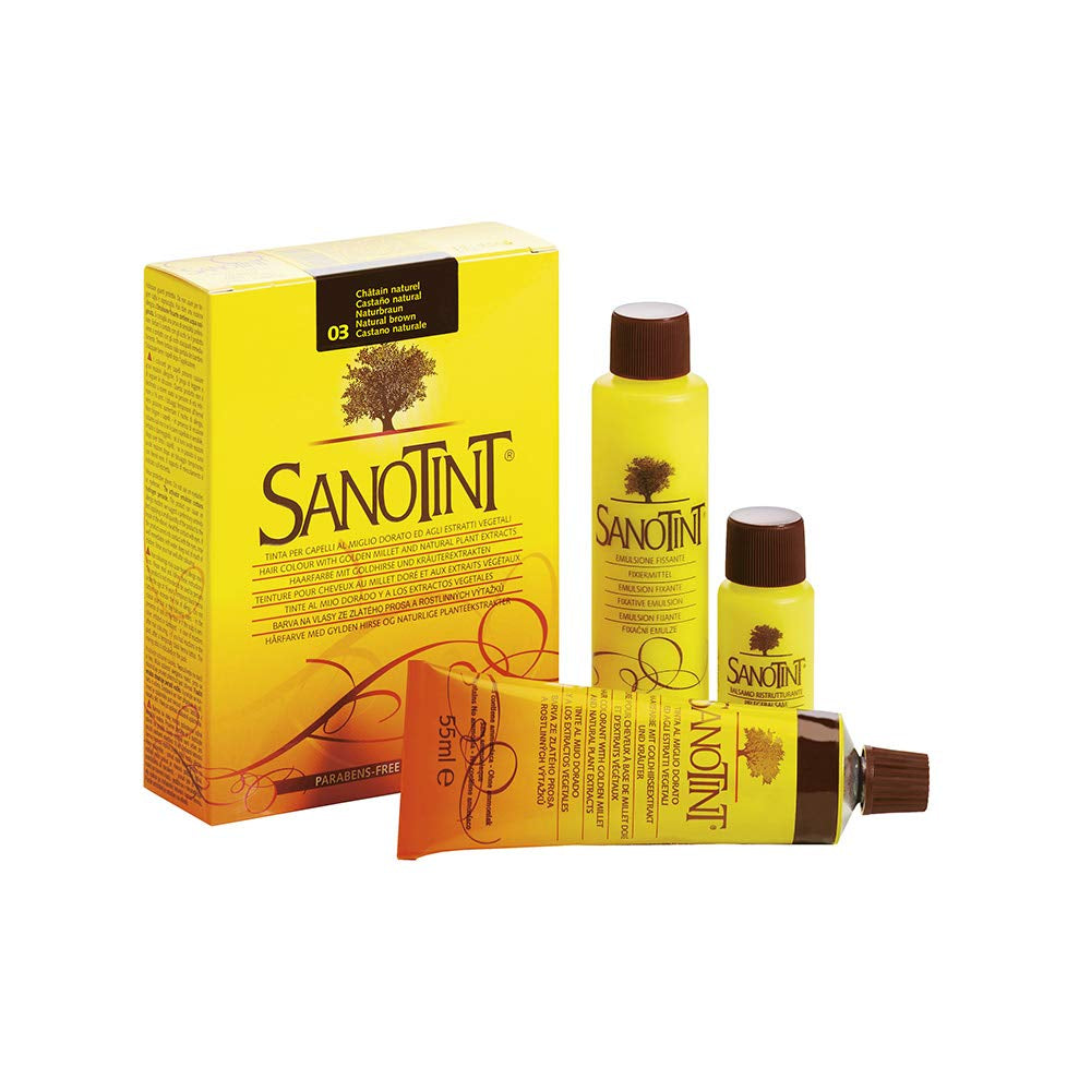 TINTA SENSITIVE COLOR 03 NATURAL BRĄZ - 3 opakowania - 3 x 125 ml Farba do włosów Naty Shop Tytuł domyślny