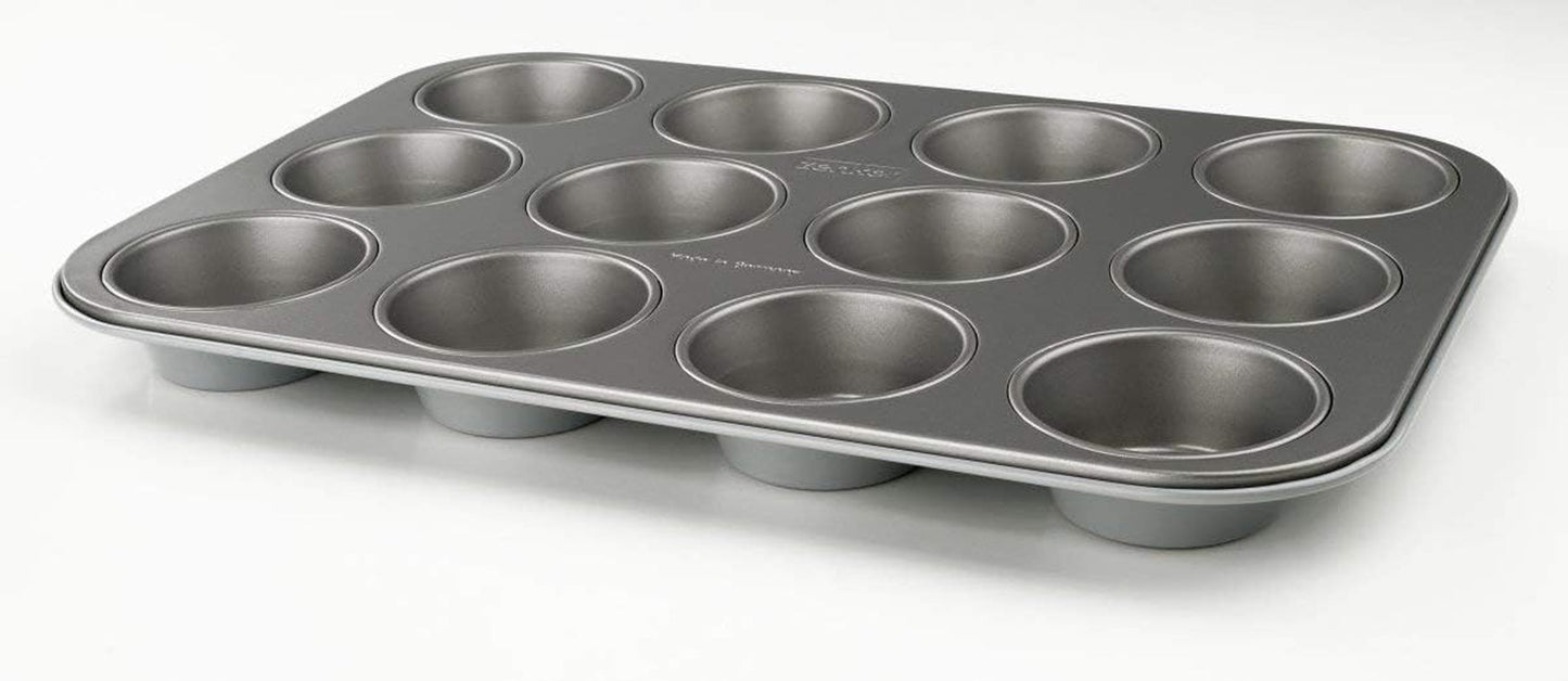 Forma do muffinów Zenker z 12 foremkami do pieczenia (Ř 7 cm), do muffinek i babeczek, wymiary: 38,5 x 26,5 x 3 cm Formy i blachy do pieczenia Naty Shop