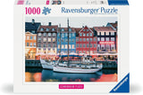 Ravensburger Puzzle skandynawskie miejsca 12000111 - Kopenhaga, Dania - 1000 elementów puzzle dla dorosłych i dzieci powyżej 14. roku życia Puzzle Naty Shop