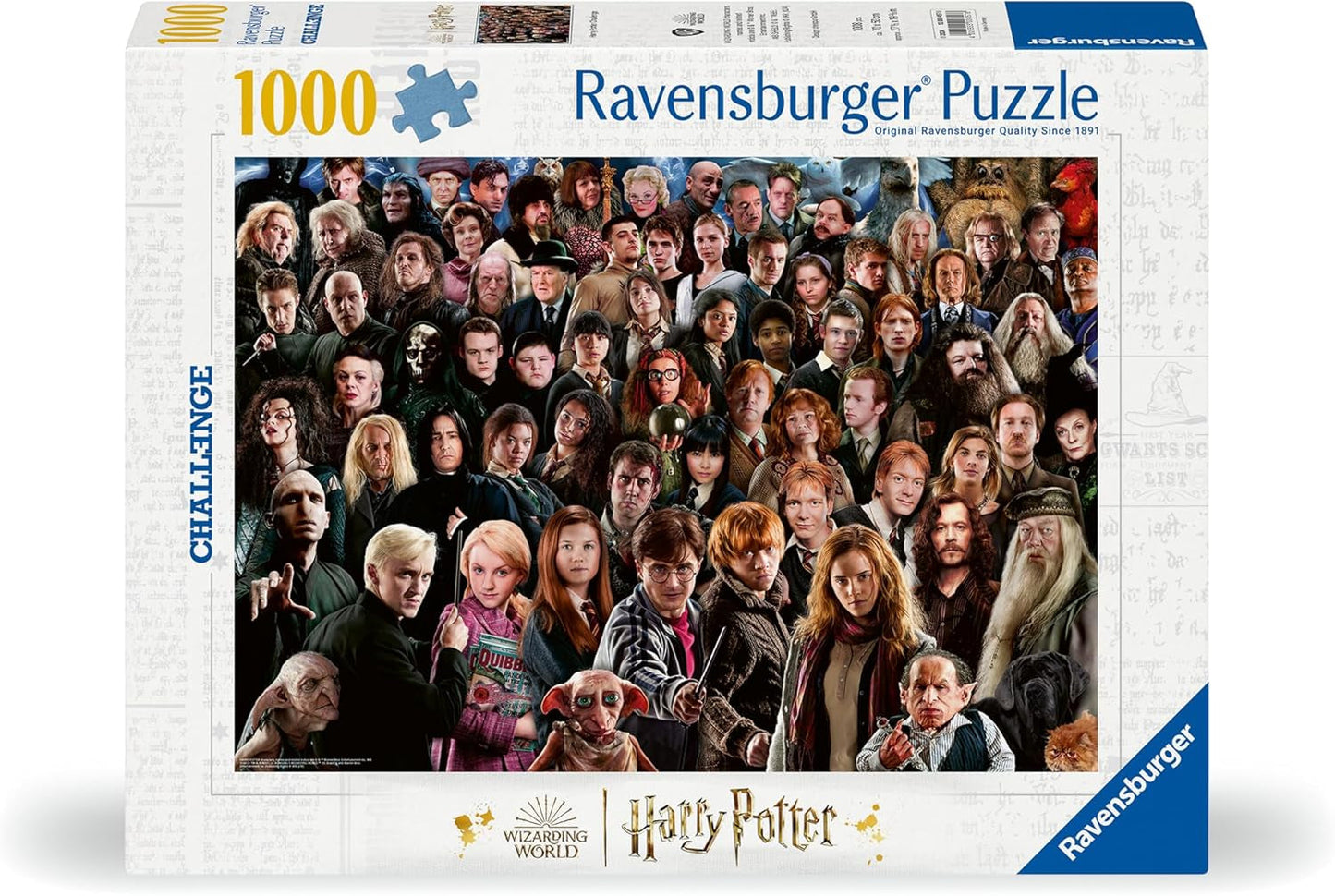 Ravensburger Harry Potter 1000 Piece Puzzle 12000457 - Ponad 70 postaci z czarodziejskiego świata Hogwartu w jednej układance dla dorosłych i dzieci w wieku 14+ Puzzle Naty Shop