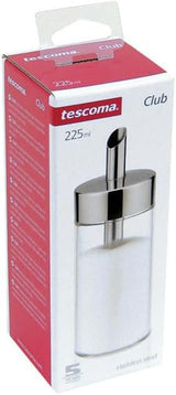 Szklany shaker Tescoma ze szczotkowanej stali nierdzewnej, idealny do białego/brązowego cukru, 225 ml