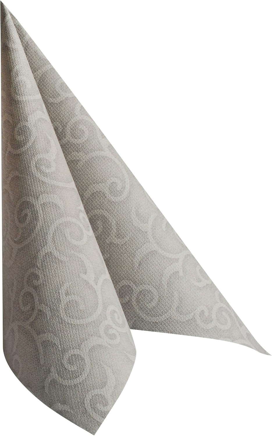 Papstar, 50 serwetek „ROYAL Collection” 1/4-krotnie 40 cm x 40 cm szare „Casali”, #84889 (2 sztuki w opakowaniu)