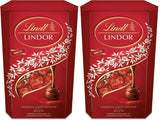 Czekolada Lindta | Rożek z mlecznej czekolady LINDOR | 500g | 38 Kulek z mlecznej czekolady z nadzieniem rozpływającym się w ustach | Czekoladowy prezent