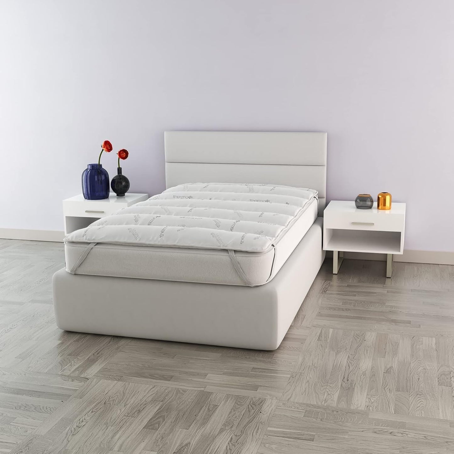 MB Home Italia, Topper, Termokontroler, Podwójny 160X195 Cm Kołdry i kołdry Naty Shop Pojedynczy 80X195 Cm Termokontroler