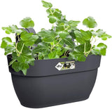 elho Vibia Campana Easy Hanger M 36 - Doniczka na balkon i na zewnątrz - Ø 36,0 x wys. 26,5 cm - Czarny/Antracyt