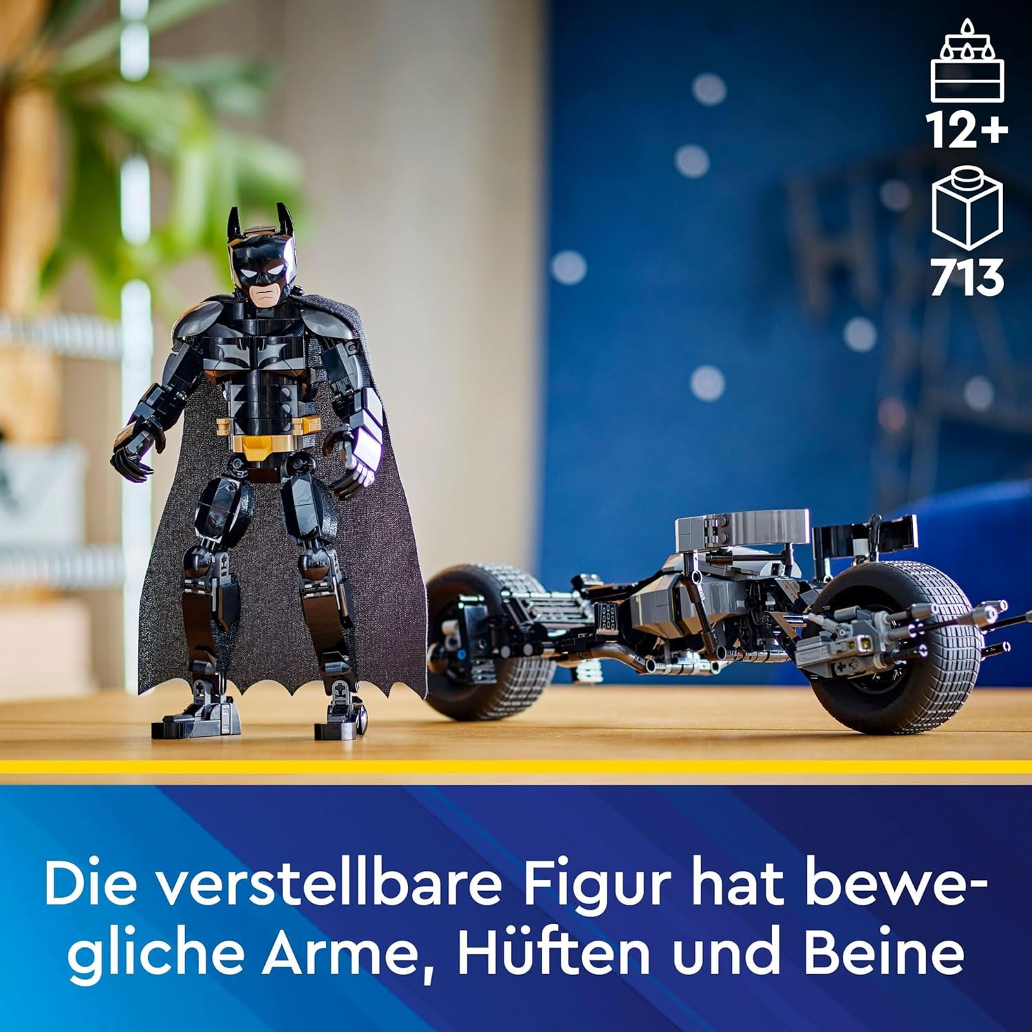 LEGO DC Batman: klocki konstrukcyjne Batman z Batpodem, zabawka z filmu o superbohaterach, zestaw przygodowy dla dzieci, prezent dla chłopców i dziewcząt 76273 Zestawy do budowania Kup w sklepie LEGO