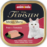 animonda vom Feinsten Mild Menu Mild Variety (32 x 100g), bez zbóż, bez cukru, mokra karma dla kotów, lekkostrawna karma z mięsem indyka