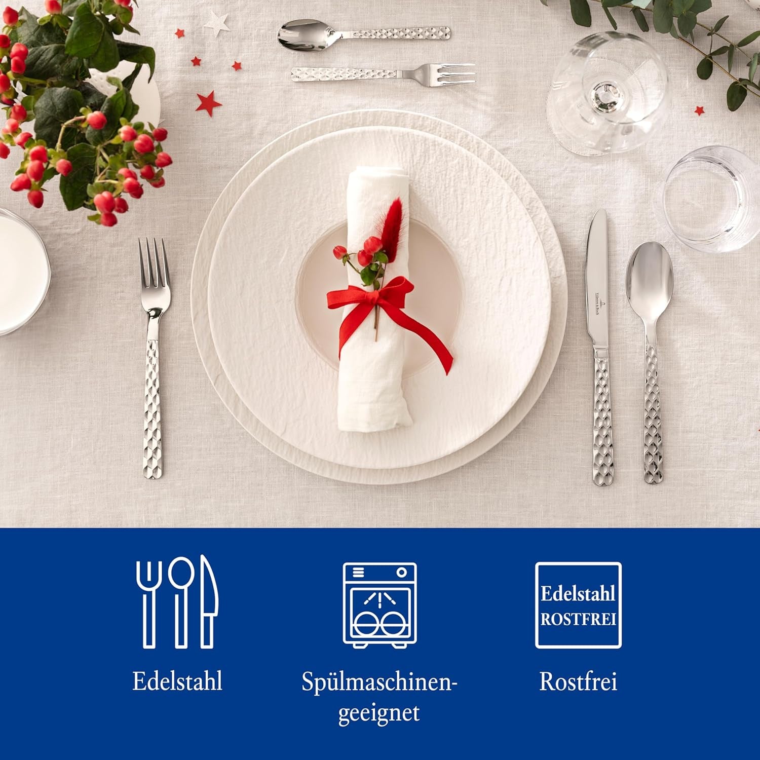 Villeroy & Boch - Zestaw sztućców Boston 30 sztuk, 6 osób Kitchen Naty Shop