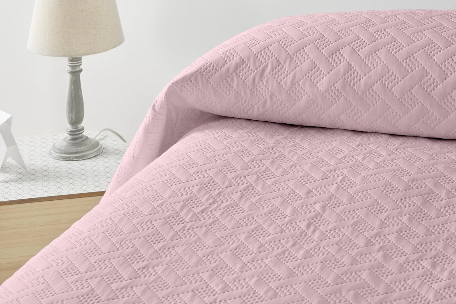 LISO - Narzuta na 105 cm - Bouti Bed Narzuta - Wiosna i lato - 200X260 cm - Różowe łóżka i koce Besuche den Degrees home-Store Różowe łóżko 105 cm