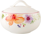 Villeroy & Boch - Cukiernica Mariefleur, różne kolory, można myć w zmywarce, można używać w kuchence mikrofalowej, cukiernica z pokrywką, cukiernica, przechowywanie, akcesoria do kawy, kwiatowa zastawa stołowa, porcelana Premium