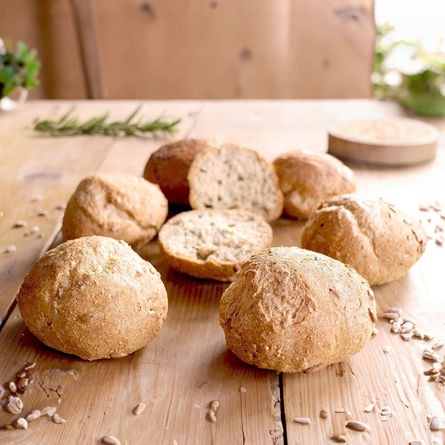 MIESZANKA CHLEBA NIŻEJ WĘGLOWODANÓW, keto, wegańska i bezglutenowa alternatywa chleba białkowego bez soi i zbóż Naty Shop Kitchen