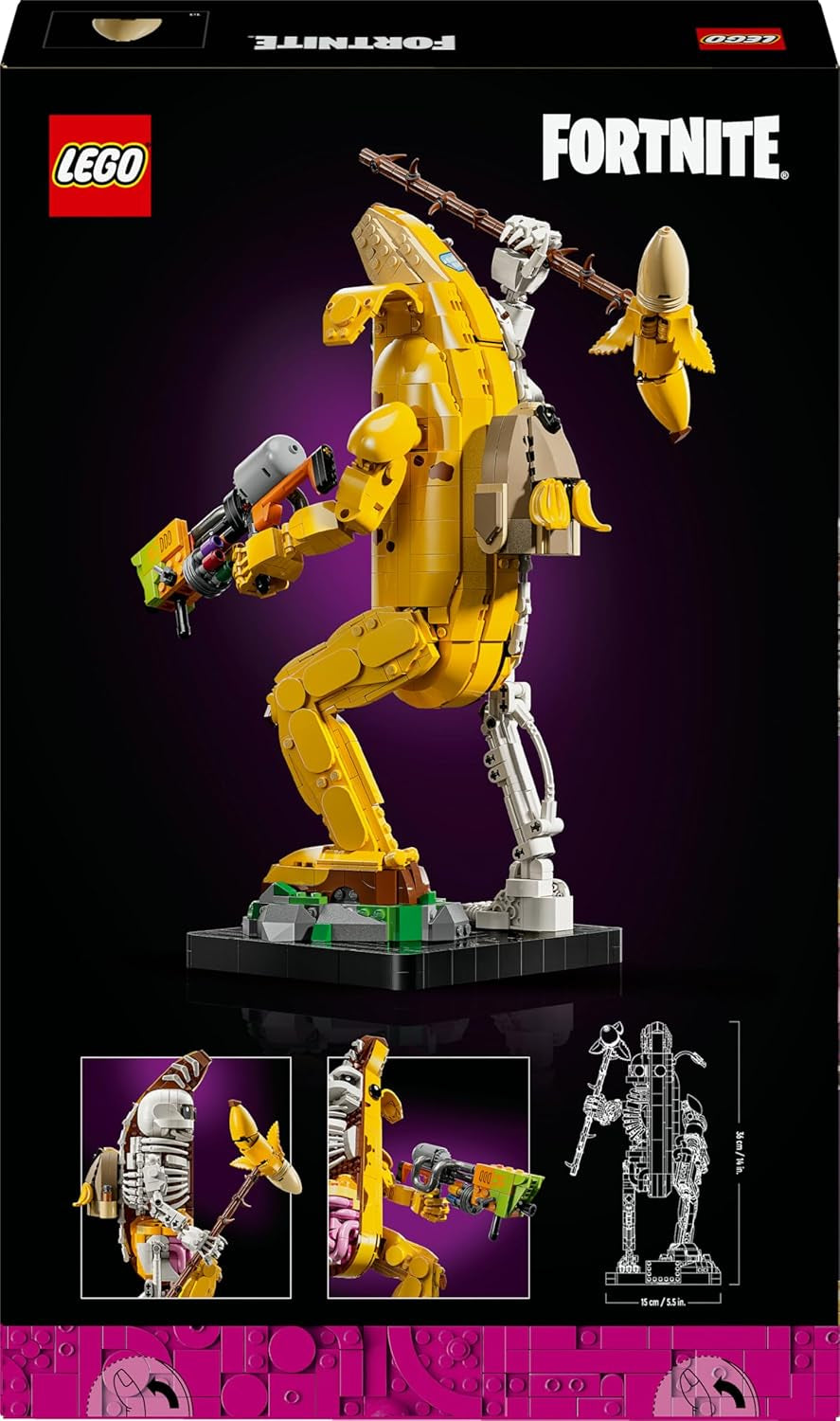 LEGO Fortnite Bone Shali — W zestawie miotacz farby i miska — Przedmiot kolekcjonerski dla fanów gier wideo — Zestaw do budowania dla dorosłych jako dekoracja domu lub biura — 77072 Zestawy do budowania Besuche den LEGO-Store