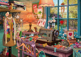 Schmidt Spiele 59654 Sekretne puzzle, W szwalni, puzzle 1000 elementów Puzzle Naty Shop
