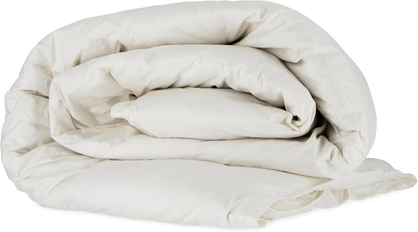 Nottetempo, kołdra z gęsim puchem, łóżko pojedyncze, 205 x 155 x 2 cm, Bianco Kołdry i kołdry Naty Shop