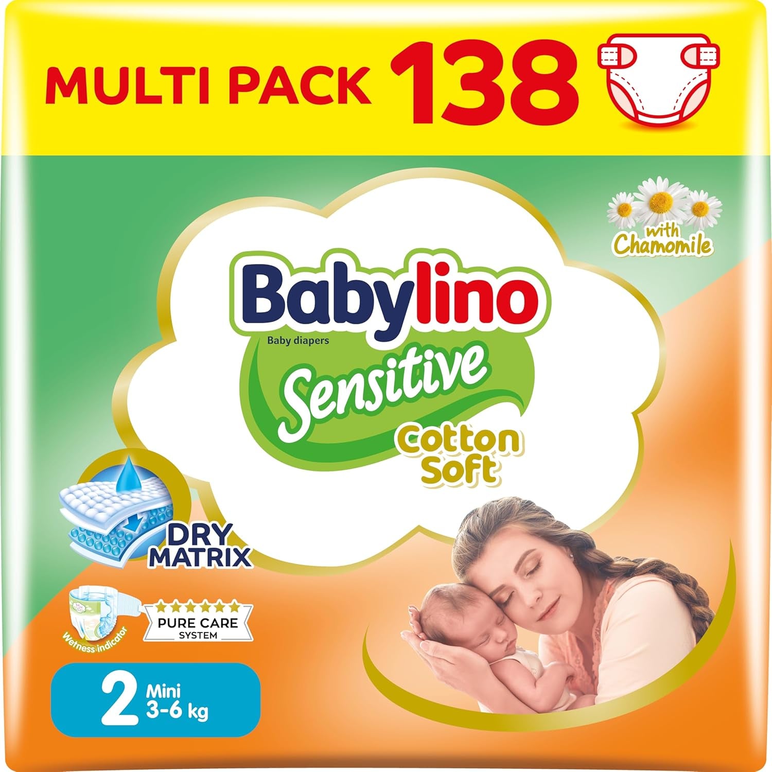 Pieluszki dziecięce Sensitive rozmiar 4, Maxi (8-13 kg), 20 sztuk