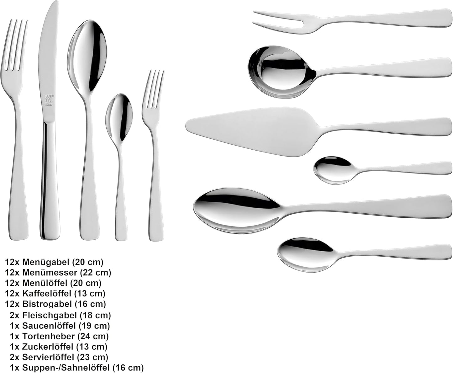 Zestaw sztućców ZWILLING Soho, 68 sztuk, dla 12 osób Kitchen Naty Shop