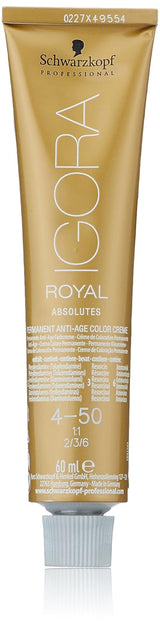 Igora Royal Absolute Age Blend Farba do włosów, 7-560 Średni złoty czekoladowy blond, 60 ml Naty Shop Farba do włosów 4-50 Średni naturalny złoty brąz 60 ml (1 opakowanie)
