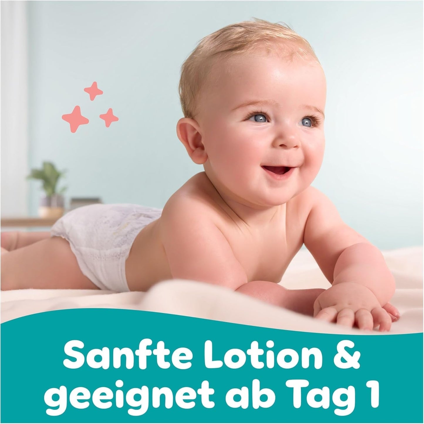 Chusteczki dla niemowląt Pampers Sensitive, 15 opakowań po 80 chusteczek, 1200 chusteczek dla niemowląt, delikatne oczyszczanie i ochrona skóry 2 w 1