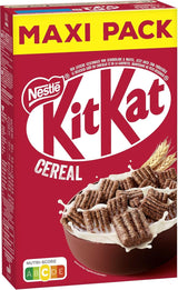 Nestlé KITKAT Płatki śniadaniowe, chrupiące płatki śniadaniowe z waflami KitKat, opakowanie 8 x 550 gramów Płatki Naty Shop
