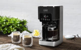 Ekspres CASO Coffee Taste and Style z filtrem stałym, 1,5 l, optymalna temperatura parzenia 92-96°C, system zapobiegający kapaniu, zoptymalizowana głowica zaparzająca, stal nierdzewna, 12 filiżanek