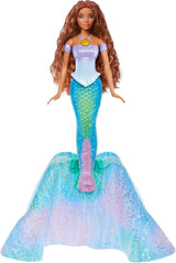 Lalka Mattel Disney Princess Ariel, inspirowana filmem „Mała Syrenka”, Transformacja: Zabawka-Syrenka, Telefon komórkowy, Prezenty Disneya, Zabawki dla 3-latków, Lalki HLX13 Naty Shop