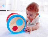 Hape Bębenek | Tocząca się zabawka muzyczna dla najmłodszych do nauki rytmu i różnych dźwięków, na baterie, od 6 miesiąca życia Baby Toys Naty Shop