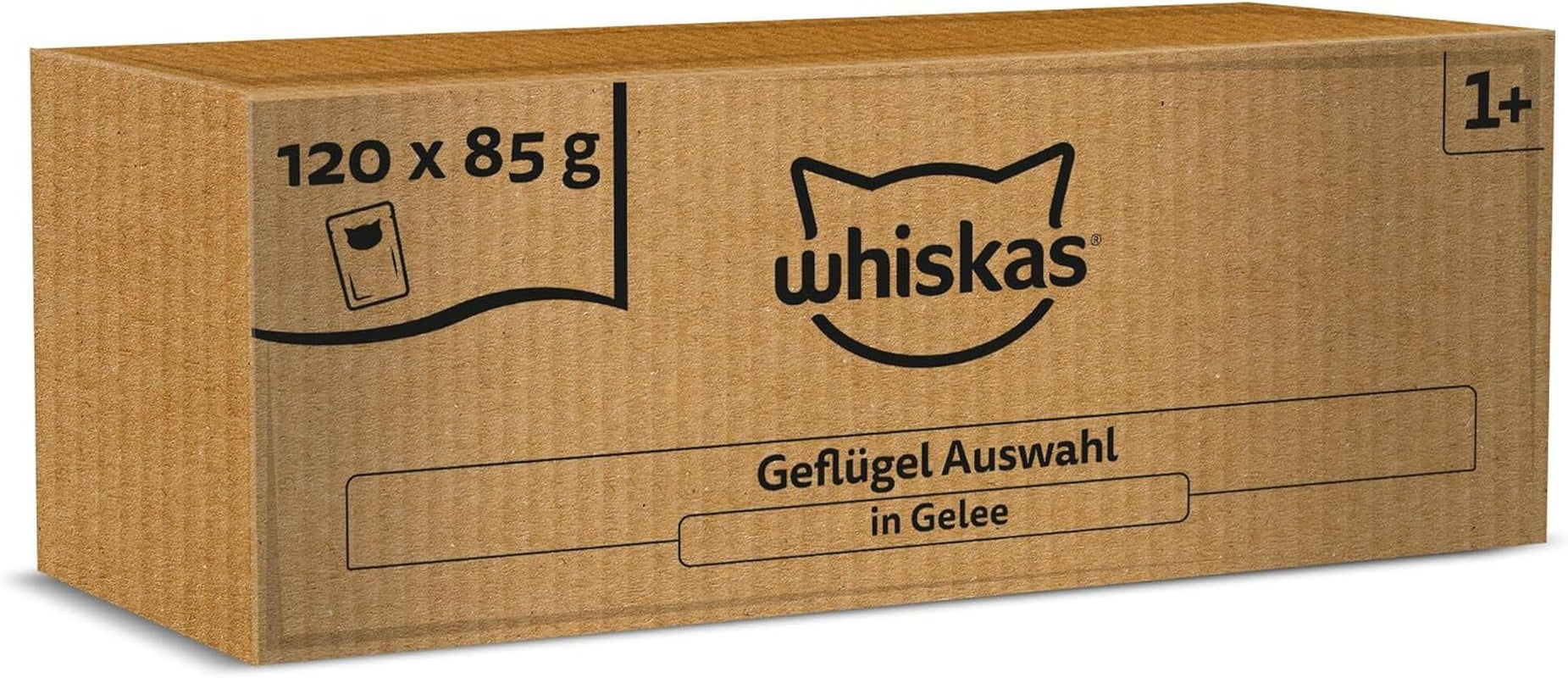WHISKAS Mokra karma dla kotów w galarecie 120 x 85g Wybór drobiu