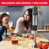 DD6558 DD655810 Quickchef Tauchmikser 3 w 1, technologia Powelix, 3 Zubehörteile, Edelstahl, Stahl/Schwarz Kitchen Naty Shop