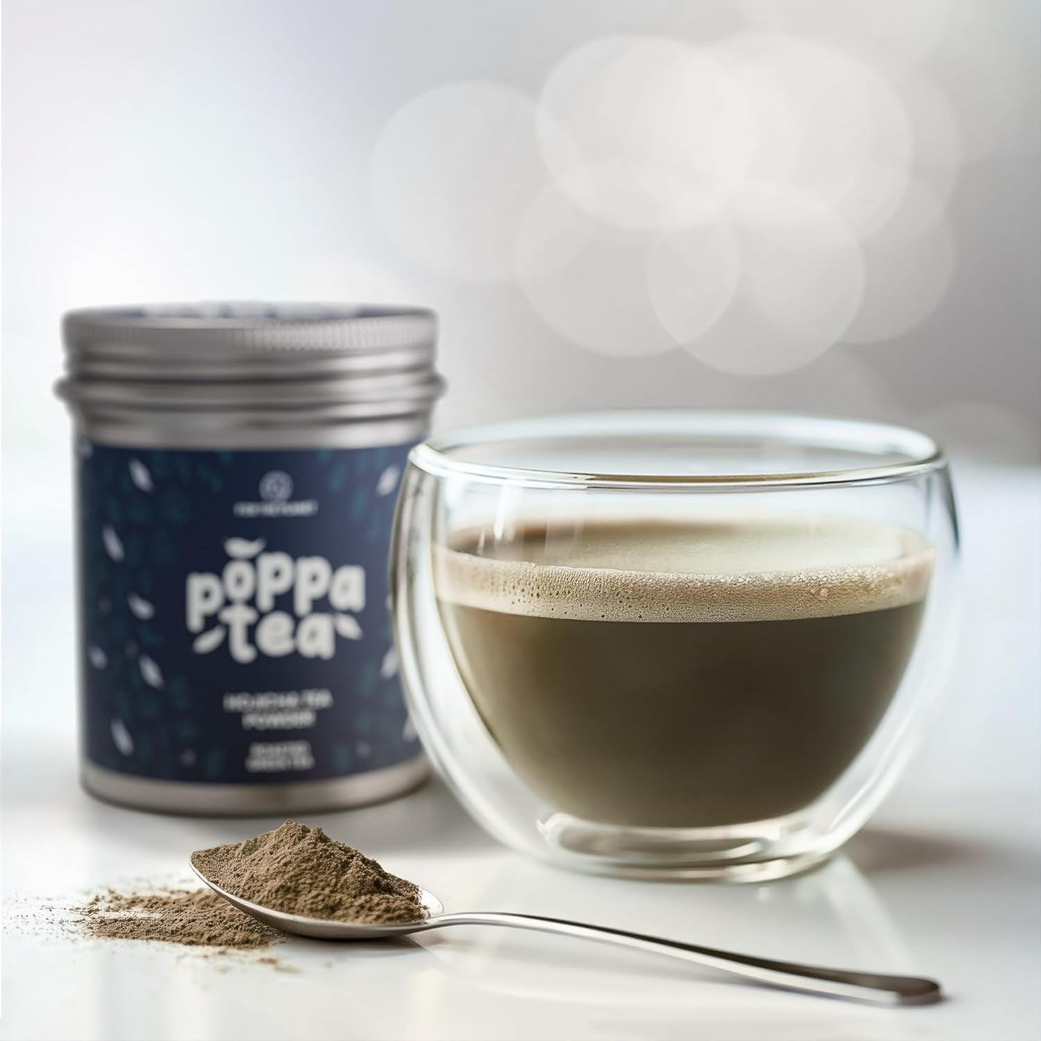 Poppatea Hojicha Tea Powder - Palona Zielona Herbata (50g torebka uzupełniająca)