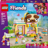 LEGO Friends Sklep z akcesoriami dla zwierząt Zestaw do zabawy w udawanie Zabawka edukacyjna dla 6-letnich dziewczynek 3 minifigurki i 3 figurki zwierząt Kot Pies Królik Pomysł na prezent dla dzieci 42650 Zestawy do budowania Besuche den LEGO-Store
