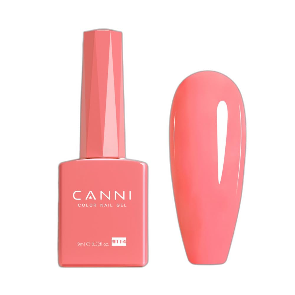 Żelowy lakier do paznokci CANNI, półtrwały, ciemnofioletowy, lakier do paznokci, żel UV, Soak Off, Manicure