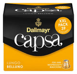 Capsa Lungo Belluno XXL, 39 Kapseln kompatybilny z Nespresso, 1er Pack (1 x 218 g) i Capsa prodomo, 56g