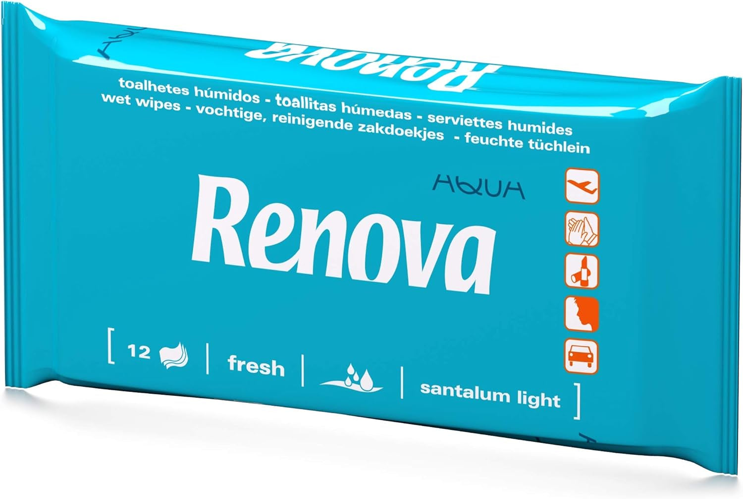Chusteczki nawilżane Renova - 12 chusteczek nawilżanych i zapachowych