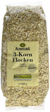 Bio 3-Korn Flocken, 500 g płatków zbożowych Naty Shop Domyślny tytuł
