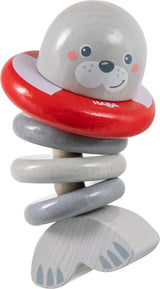 HABA 306691 - Grzechotka - zabawka do chwytania od 6 miesiąca życia, Made in Germany, szara Baby Toys Naty Shop