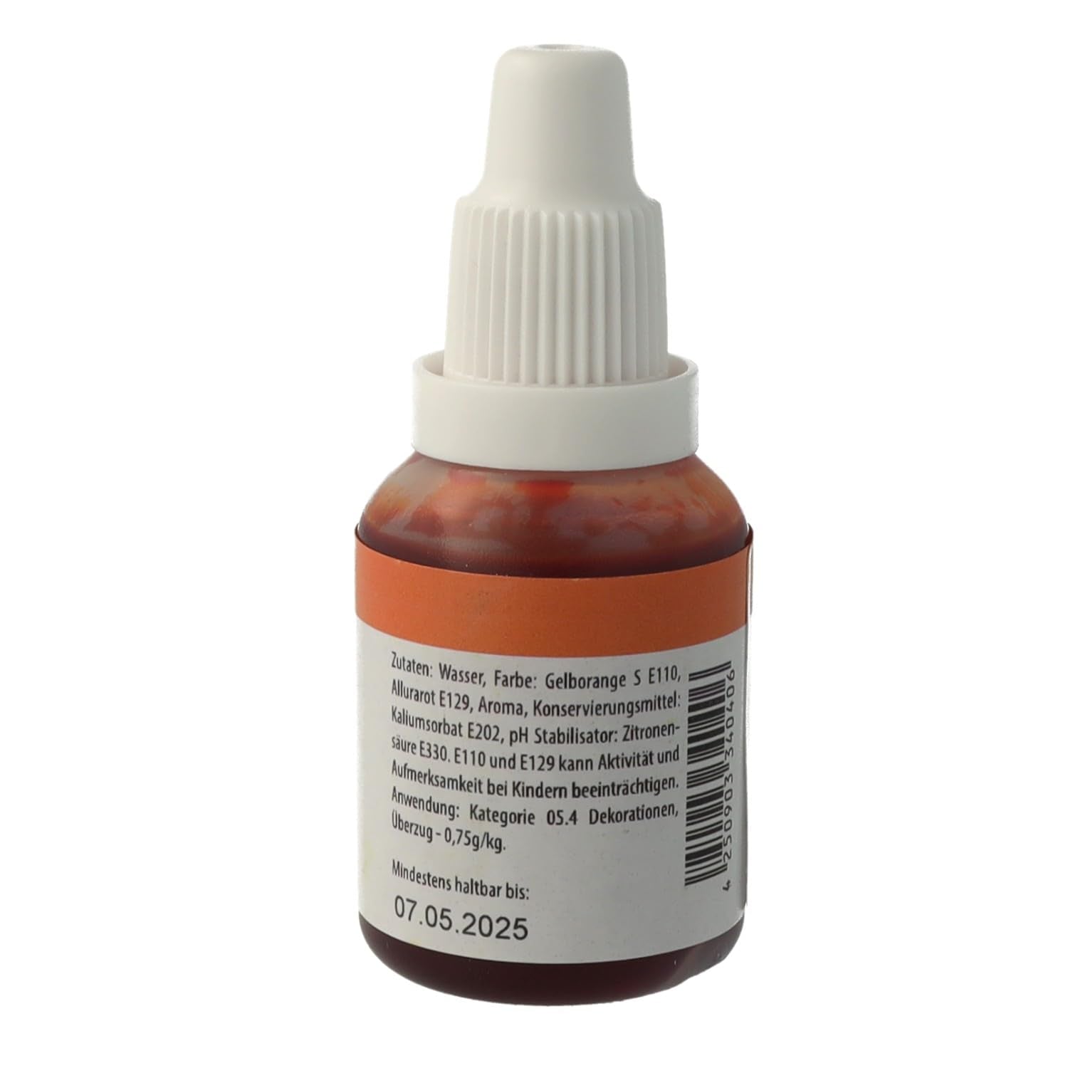 Barwnik spożywczy Bakeryteam Aerobrush Pomarańczowy 20ml