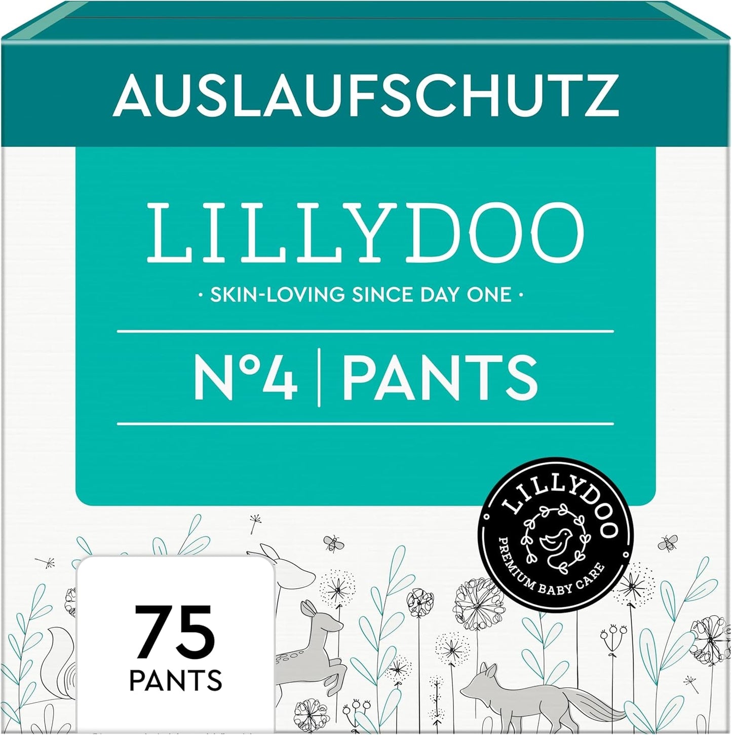 Spodnie LILLYDOO przyjazne dla skóry, rozmiar 5 (12-17 kg), opakowanie miesięczne (105 sztuk)