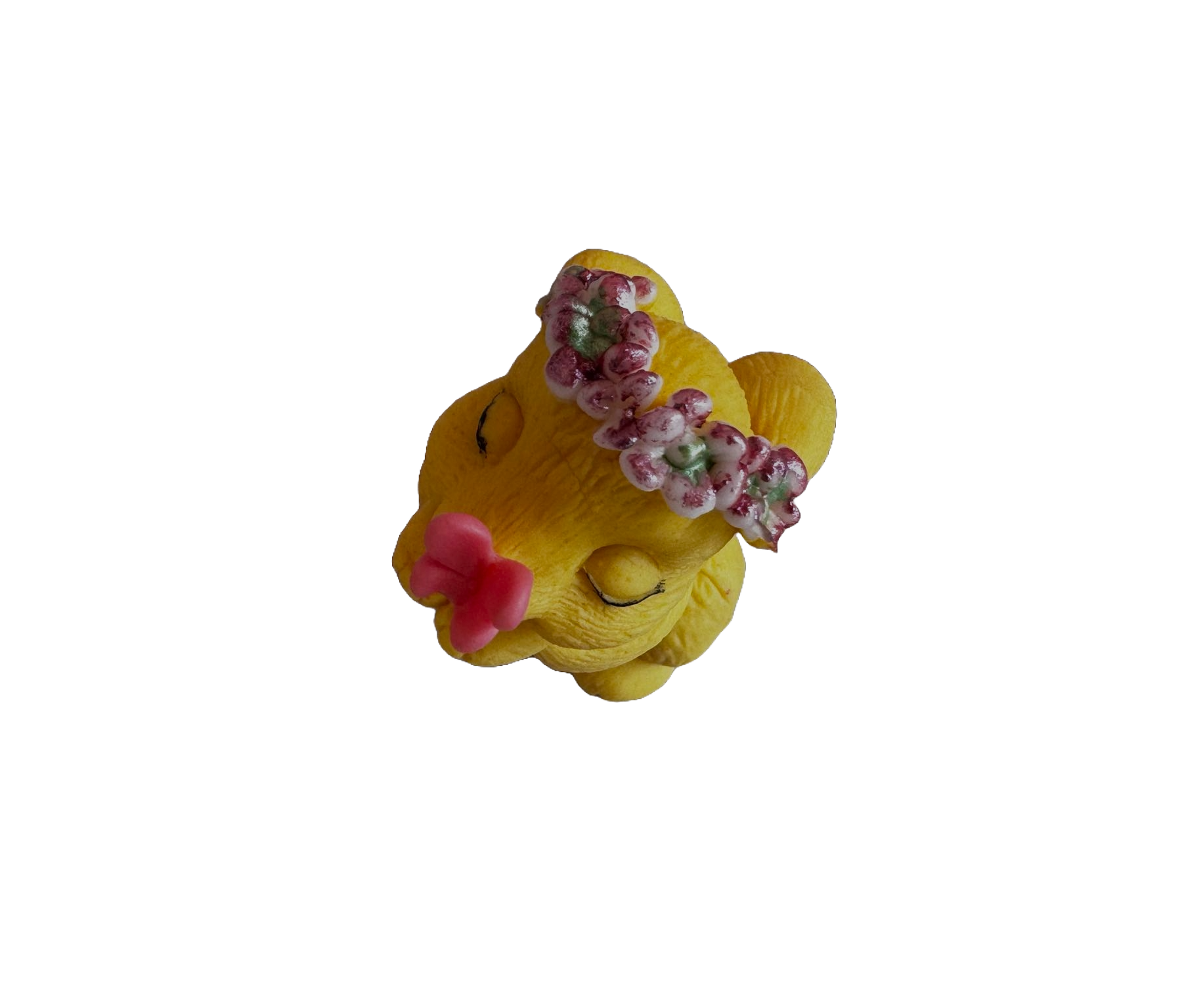 Jadalna dekoracja z pasty cukrowej, Królik z motylem. Ozdoby od Naty Shop Pasta Cukrowa